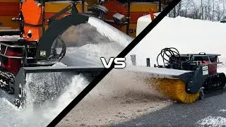 METEC Compact Box Blower & Sweeper on the @timaninternational RC-1000 Tool Carrier