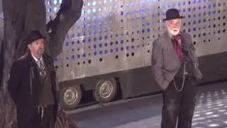 Περιμένοντας τον #Γκοντό Σ. Παπαδόπουλος, Θ. Παπαγεωργίου, Α. Σερβετάλης, Ο. Αυγουστίδης.
