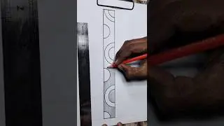 Geometric border design | chart paper decoration ideas | #shorts #drawing #art #reels #creative #diy