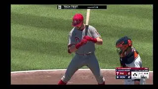 MLB The Show 23 Tech Test PS4 Philadelphia Phillies vs Houston Astros Game 3 02/21/2023