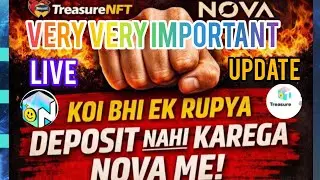 TreasureNFT  TUFT Blockchain live NOVA NFT || No Deposit || #treasurefunindia #novanft #comeback 