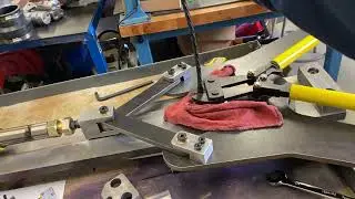 Test Fixture Operating Bolt Cutters