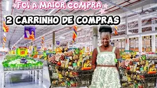  1.000 EM  COMPRA DO MÊS - A MAIOR EMCHI 2 CARRINHOS - COMPREI O QUE MAIS QUERIA #vlog #compradomes 