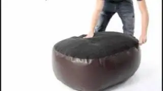 Zip2 ottoman/ Bean bag Chair by rucomfy bean bags