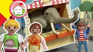 Playmobil en español Un elefante en el quiosco - La familia Hauser - Playmobil Zoo