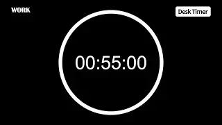 55/15 Pomodoro Timer (No Music) | 10 X 55min | 11:40:00 Timer