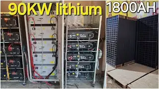 90KW Lithium battery 1800AH🔋 hybrid system upgrade #Loomsolar