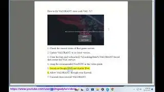 Fix VALORANT error code VAL 51