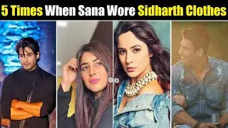 5 Times When Shehnaaz Gill Wore Sidharth Shukla's Clothes| Shehnaaz Wearing Sidharth's Clothes