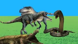 Titanoboa,albertossauro e mais ( parque dos dinossauros )