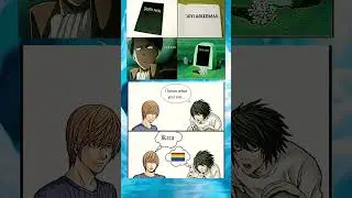 if death note in the Aot 😂#deathnote #shorts #memes