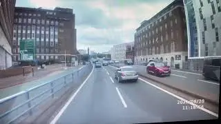A38 tunnels through Birmingham west bound