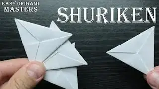 How to make a paper shuriken. Easy Origami. Paper Craft