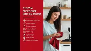Custom Microfiber Towels for Kitchen and Promotional Use | Quick Dry Microfiber Towels with Logo