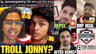 🚨SpoweR Troll Jonathan?😱 BMSD PMGC after BGMS🇮🇳💥 Sc0ut imp Msg😲 Lan Leaks👀