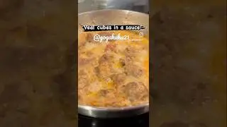 Teleči gula&scaron; / Veal cubes in sauce!