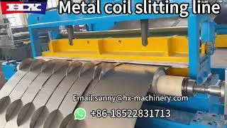 Steel strip metal coil slitting line