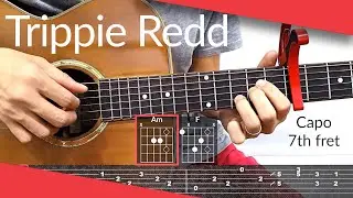 Weeeeee (Trippie Redd) Guitar Tutorial | Tab, Chords