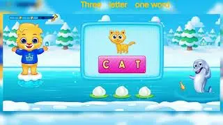 Three letter one word 🤗 Magic learning kids 