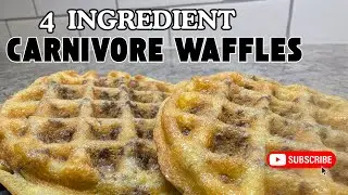 ULTIMATE Carnivore Waffles: ONLY 4 Ingredients! (Keto & High Protein) #carnivore #carnivorediet