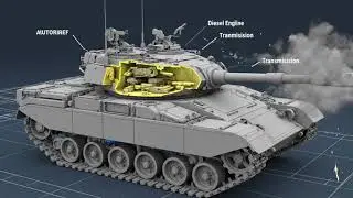 How a Tank Works 3D Animation  Firing & Engine Mechanism Explained