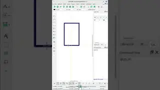 Как очень быстро создать прямоугольник определенного размера в LibreCAD #cad #geometricshapes