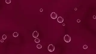 Bubbles abstract | purple maroon background | 4k