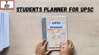 Planner For UPSC and State PSC Examination | UPSC Planner | Students Planner for Exams 