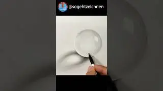 Glaskugel zeichnen lernen - Wie zeichnet man eine Glaskugel realistisch mit Bleistiften?