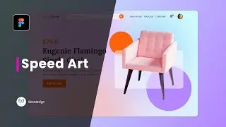 FIGMA - Semi Glassmorphism Web Design - Speed Art