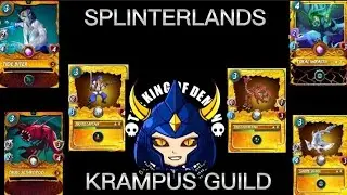 SPLINTERLANDS | KRAMPUS GUILD | SEASON RANK BRONZE TO GOLD LEAGUE #splinterlands #splintertalk #hive