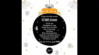 Frizeal December Month Shimmer Bag 