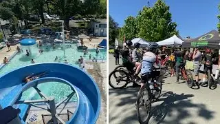 'Back to the pool': Bay Area residents enjoy a mini-spring heatwave, stay cool while doing it