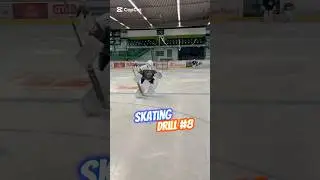 Skating drill for goalies to improve their performance on the ice 🥅✅