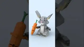 LEGO Easter Bunny - Seasonal - Set 40086 - Build Animation Time Lapse