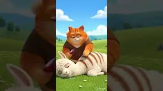 &ldquo;Adventures of the Fluffy Master&rdquo; 🐱✂️🦙 #shorts_video#FatGingerCat #PixarStyle #CoComelonStyle