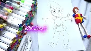 🐱&zwj;🐉 TIKTIK DIY ✨ A Cheerful Clown In Rainbow Art 😍 ASMR Coloring Book