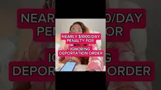 Nearly $1000/Day Penalty For Ignoring Deportation Order #massdeportation #usimmigration