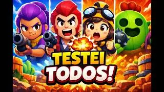 TESTEI 4 BRAWLERS PRA DESCOBRIR O MELHOR! | BRAWL STARS