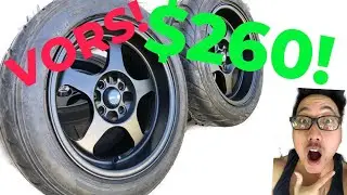 Обзор дисков VORS 15x8 +20 вылет! Новые диски и шины за 265 долларов для Civic!
