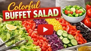 Beautiful Buffet Salad | Easy Salad for Any Occasion#shorts 
