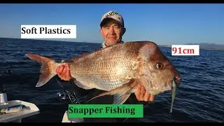 Secret Snapper на мягком пластике | 91 см | Stella FK | Daiwa Exist | Zman | Gulp | Пропал в море