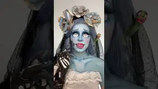 Poor Emily! Corpse bride cosplay makeup #shorts