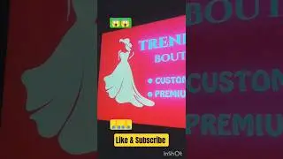 Beauty Parlour Sign Board Design || Boutique Board Design || #shortsfeed #boutique #shorts