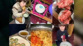 Bacho ki farmish ph bryani banye|Happy Anniversary Hani ko surprise dia😍|bacho ko golgapy khelye*😋