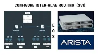 5.How to configure Intervlan (SVI) in Arista ? | EOS switch ! | switched virtual interface.