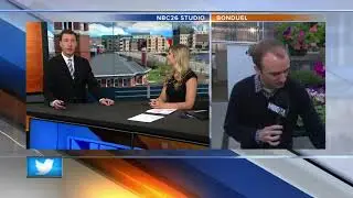 Weatherman Gino takes Roma tomatoes for Brooke Hafs