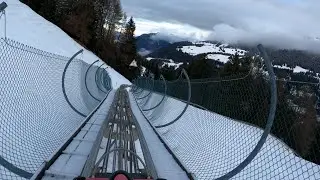 Longest Toboggan Run - Switzerland, Churwalden, Pradafenz Camping