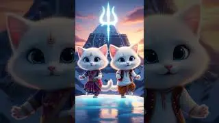 Har Har Mahadev Cute Cat 4K 8K UHD #mahadev #harharmahadev #shiv #cat #shorts #reels #staus