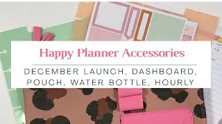 Winter Release | Happy Planner Accessories | Dashboard, Pouch, Water Bottle, Hourly Sheets